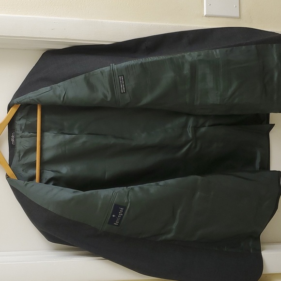 New with tags Barrington mens gray wool blazer size 44 Regular - Picture 7 of 12